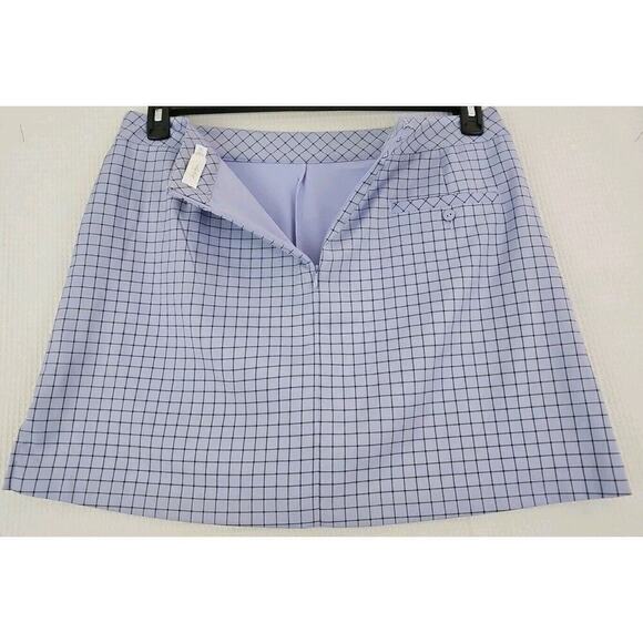 Lady Hagen ~Woman Size 14~ Purple Plaid Golf/Tennis Skort Skirt Pockets NWOT. - Picture 3 of 9